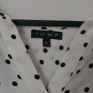 Black spot blouse